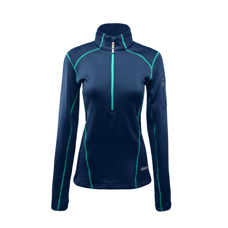 Sherpa - Women's Tharkey [tar-kay] Zip Fleece Tee | Countryside Ski & Climb