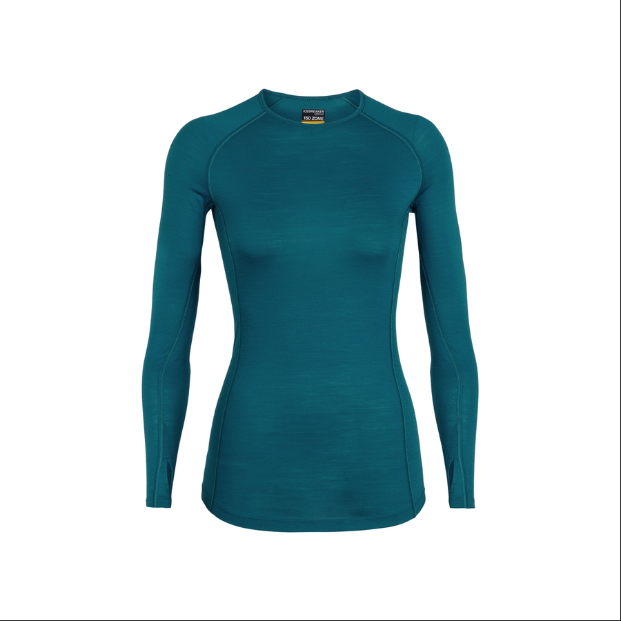 Icebreaker - Women's BodyFitZONE 150 Zone Long Sleeve Crewe - Winter ...