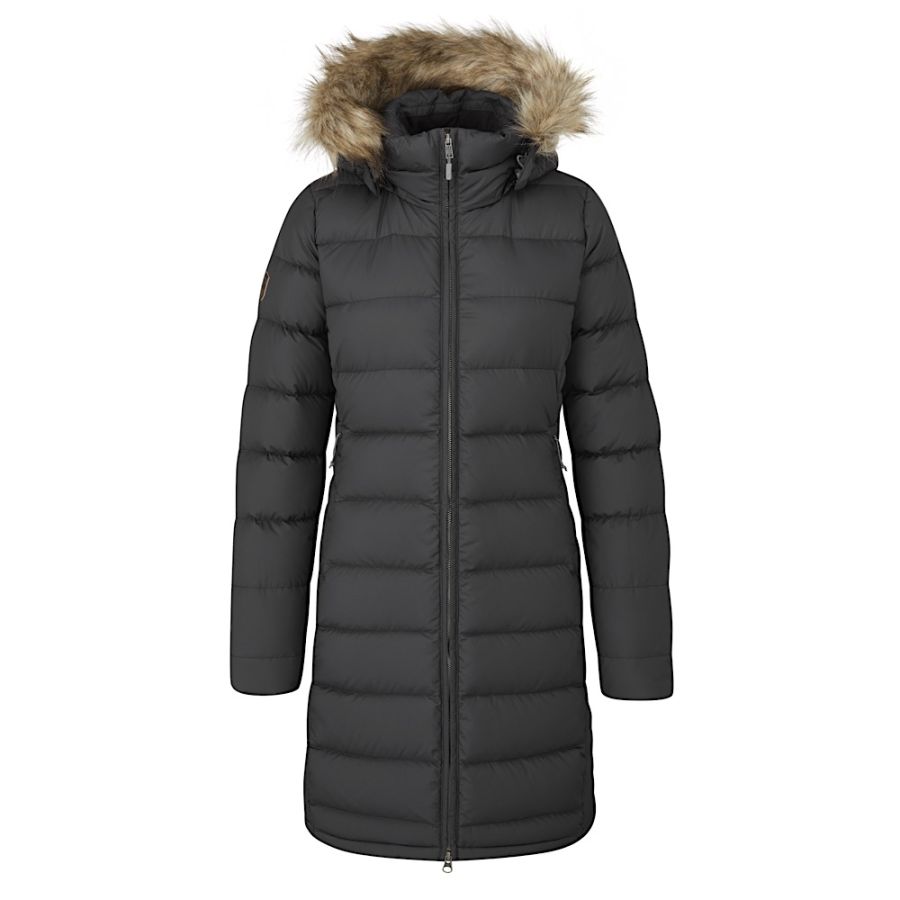 RAB W DEEP COVER PARKA BLK