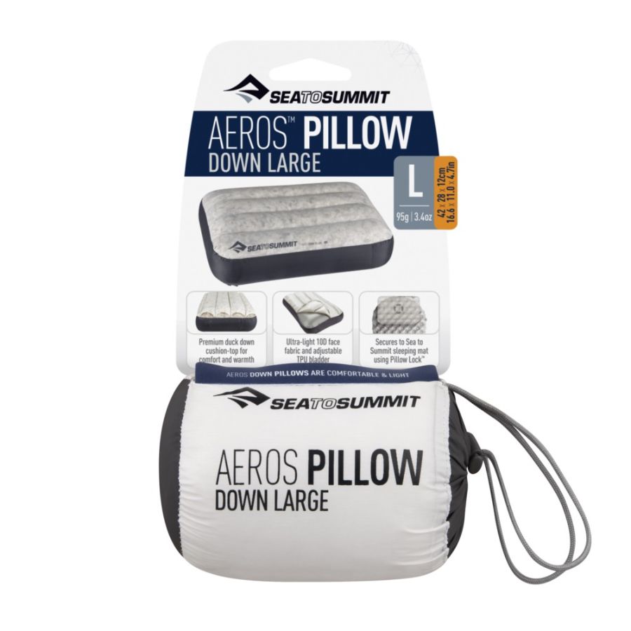 S2S AEROS DOWN PILLOW LARGE GRY a