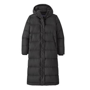 W SILENT DOWN LONG PARKA BLK