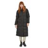 W SILENT DOWN LONG PARKA BLK 1